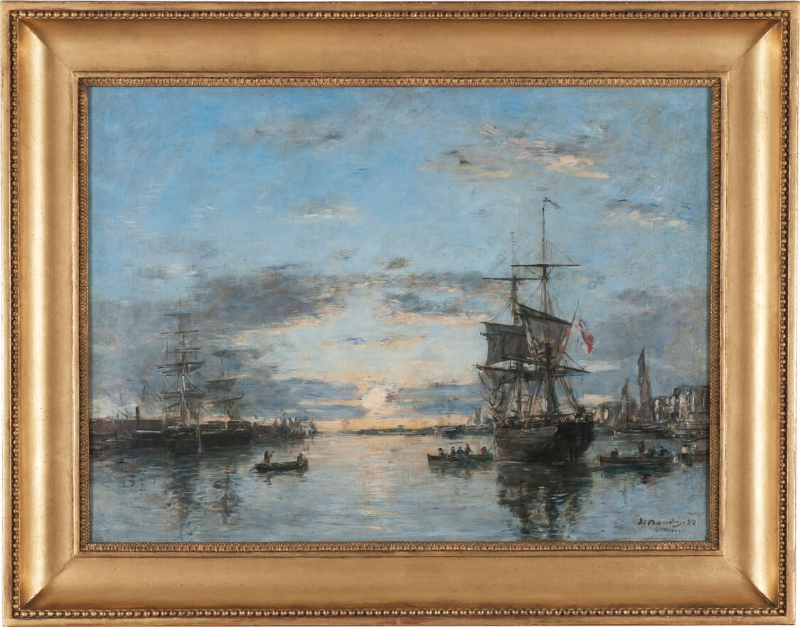 Museum Barberini | Eugène Boudin: Le Havre: The Outer Harbor at Sunset