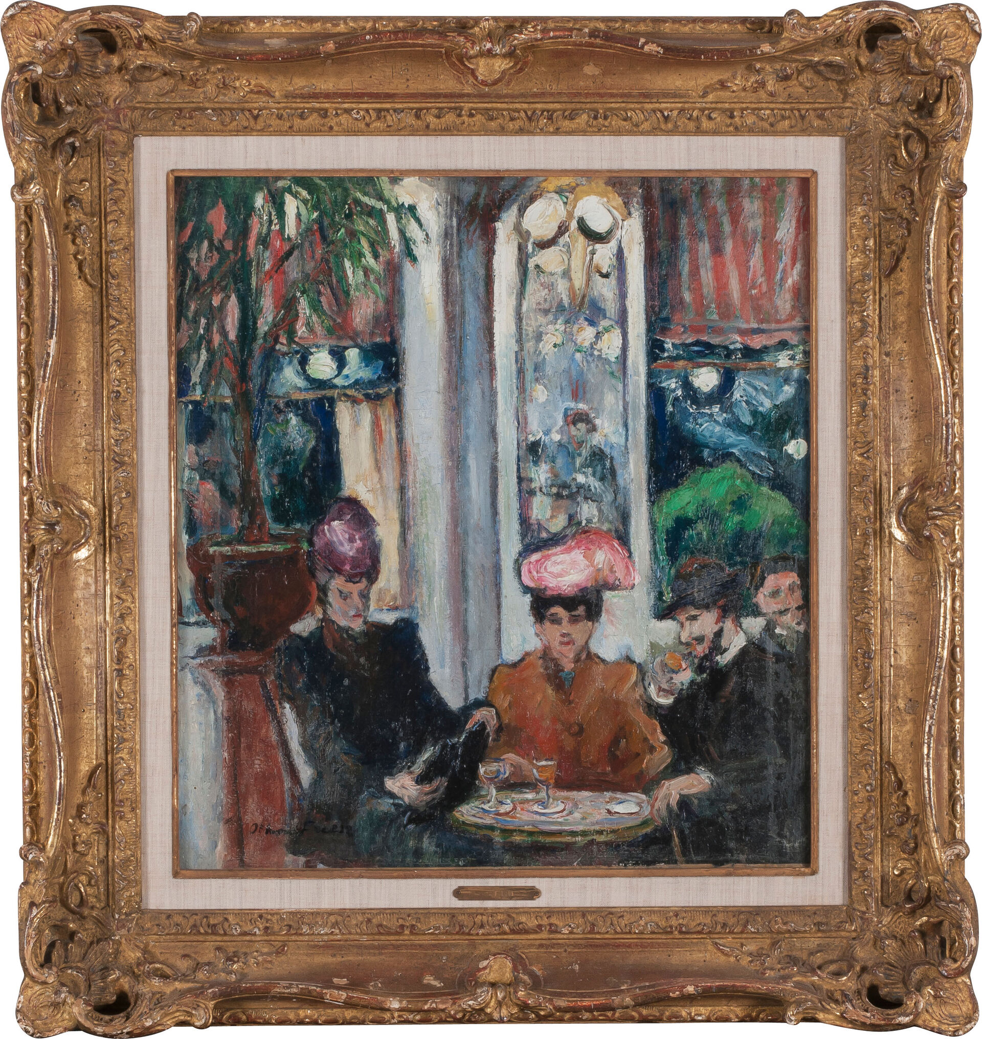 Museum Barberini ÉmileOthon Friesz Szene in einer Pariser Brasserie