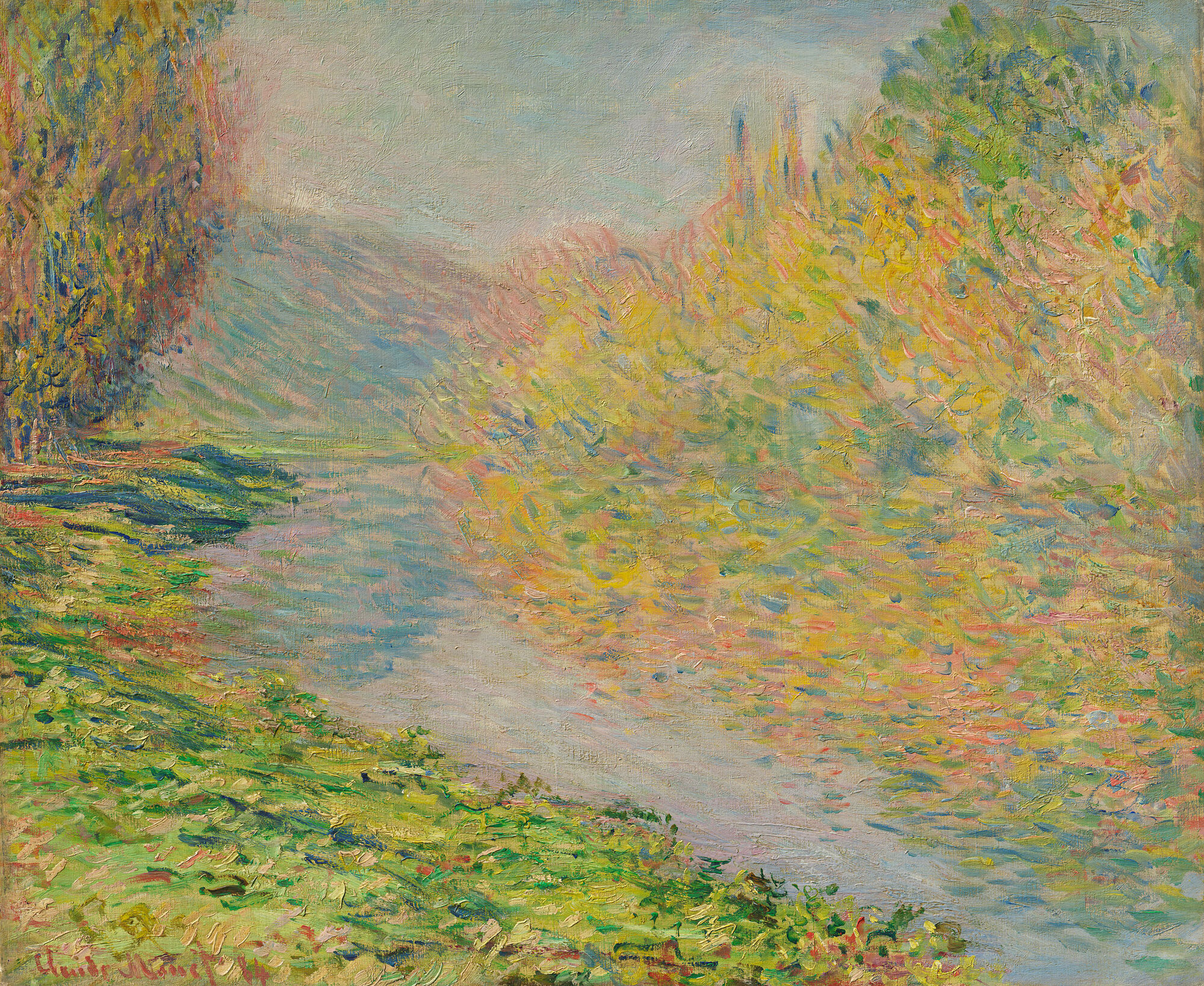 Monet Autumn Fall Leaf Project Oil Pastel Ink Leaves Painting Projects ...